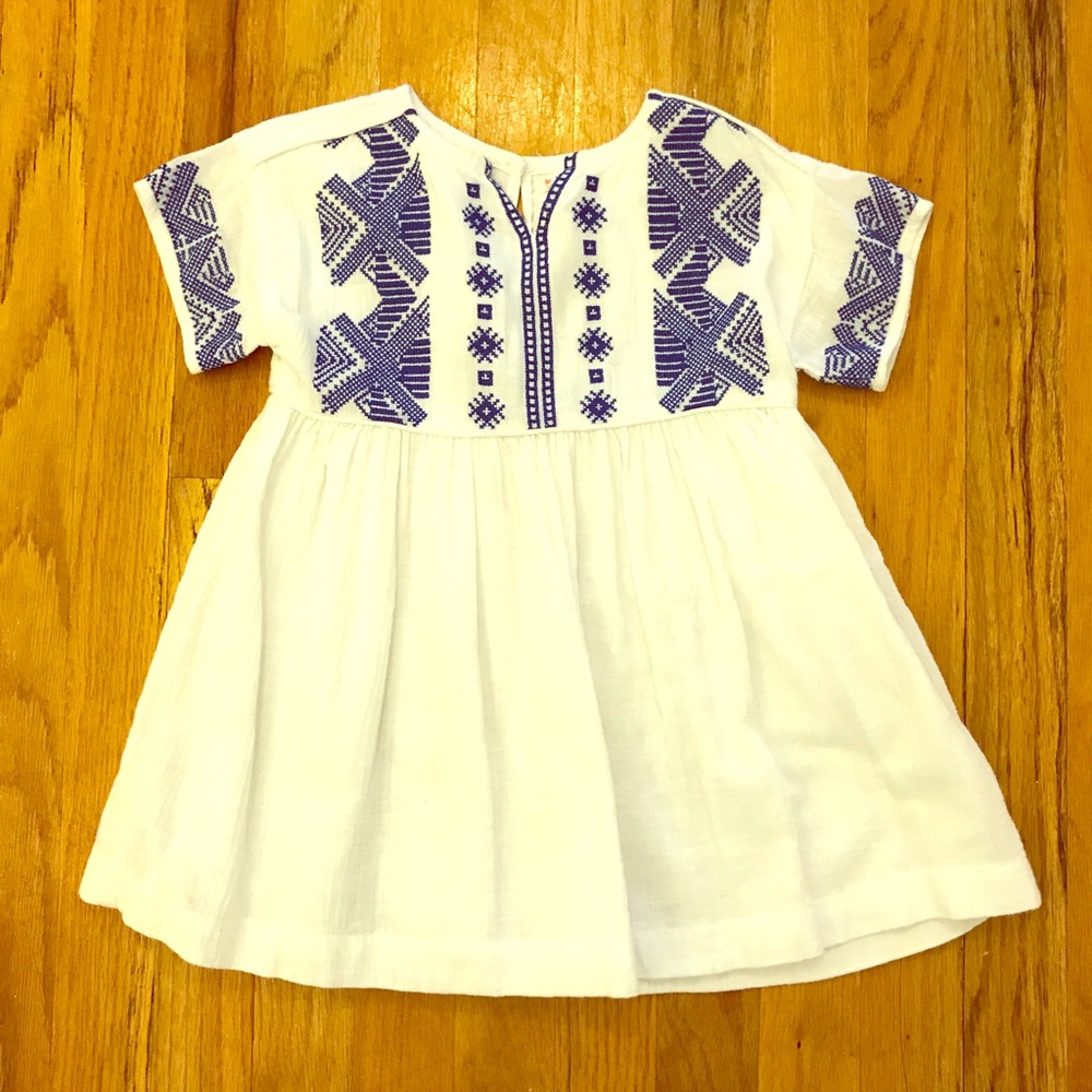 Crewcuts girls dress, white, size 3t